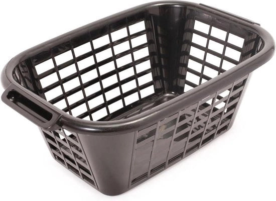 Wastebasket rettangolare - Nero - Capacità extra grande