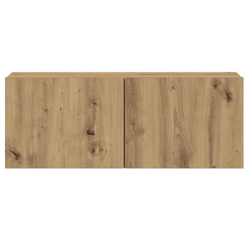 Mobili TV a Parete 5 pz Rovere Artigianale in Legno Multistrato 3328960