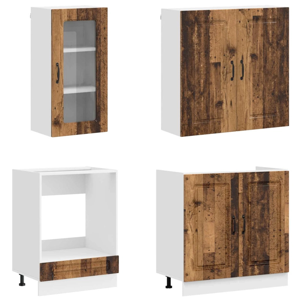 Unità Cucina KALMAR 8 pcs Legno antico Legno ingegnerizzato 3438379