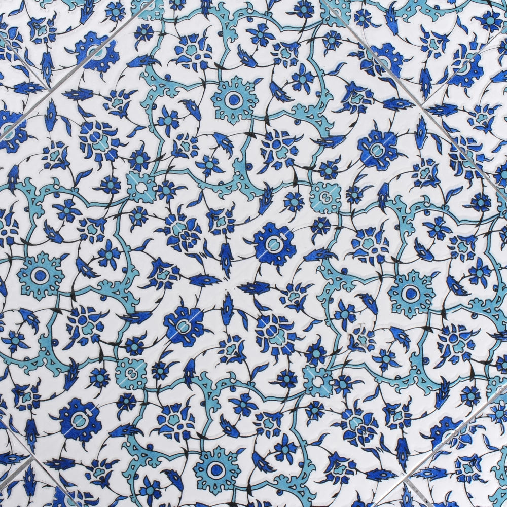 Tavolo da bistrot per esterni in metallo con piano in mosaico nero stile vintage
