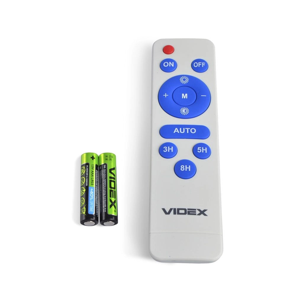 Lampione solare LED 60W 4300lm 5000K IP65 con telecomando Videx