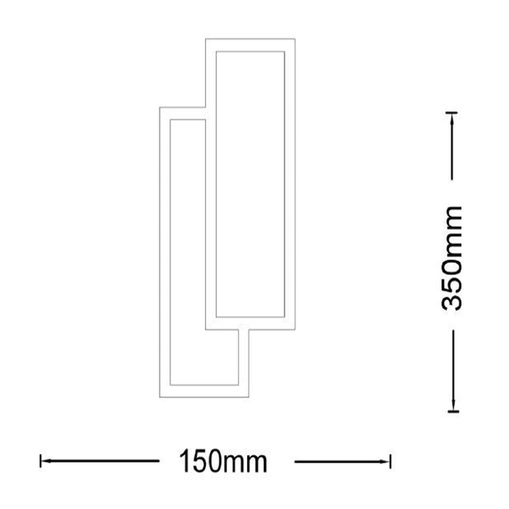 Trade Shop - Applique A Led 15 Watt Con Tecnologia Cct Tre Colorazioni Di Luce Con Switch Aq16-3c -