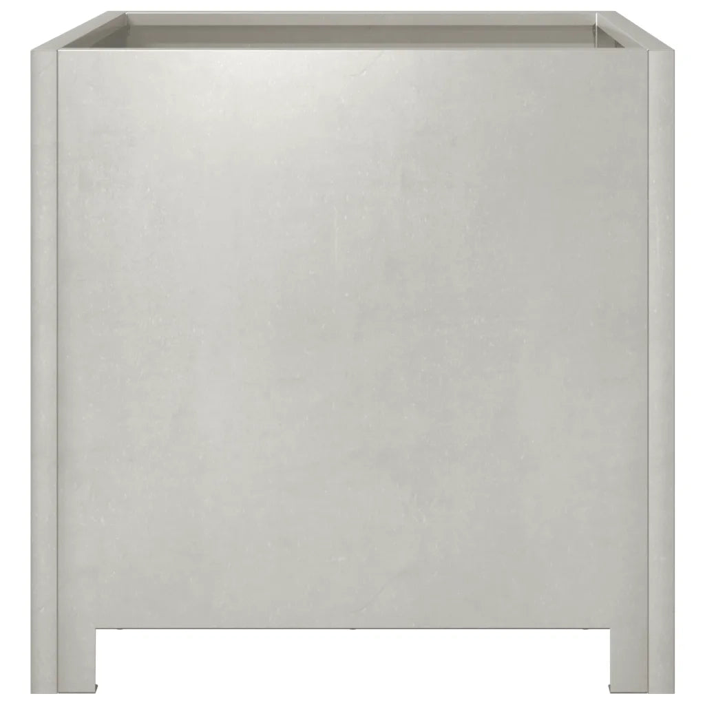 2 pz Fioriere | Cassetta per fiori | Vaso da Giardino 40x40x40 cm in Acciaio Inox