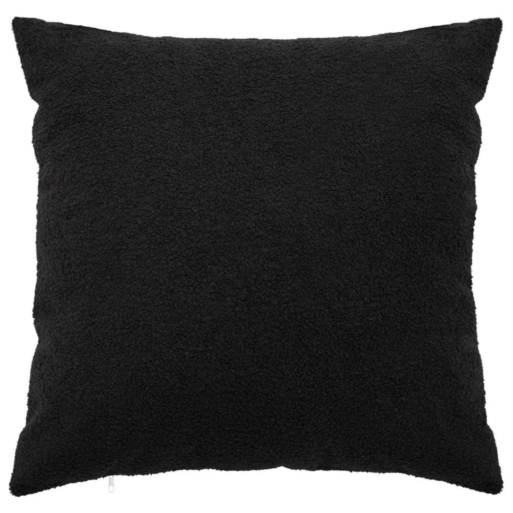 Federa 2 pcs HEERLEN Nero 80 x 80 cm Bouclé 913613