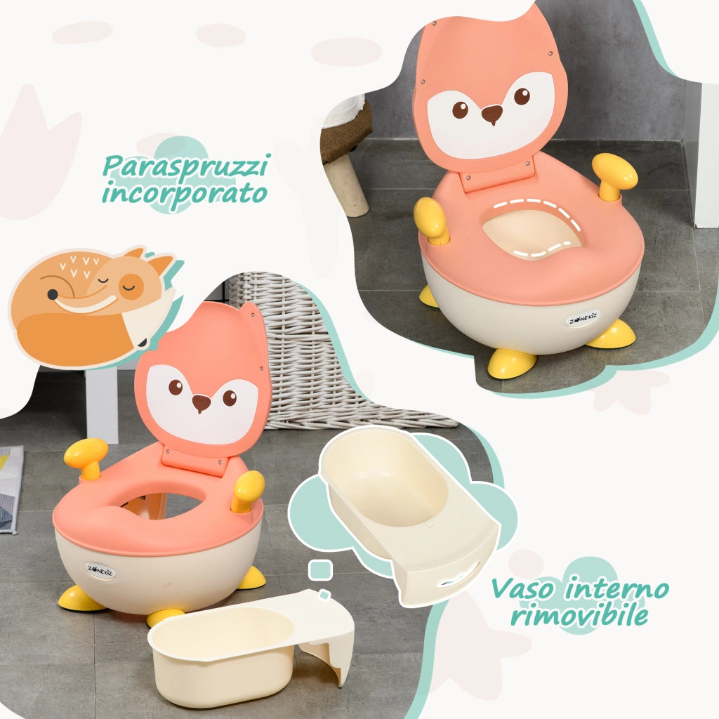 Vasino per Bambini con Schienale e Braccioli ¨C Minimal ¨C Rosa