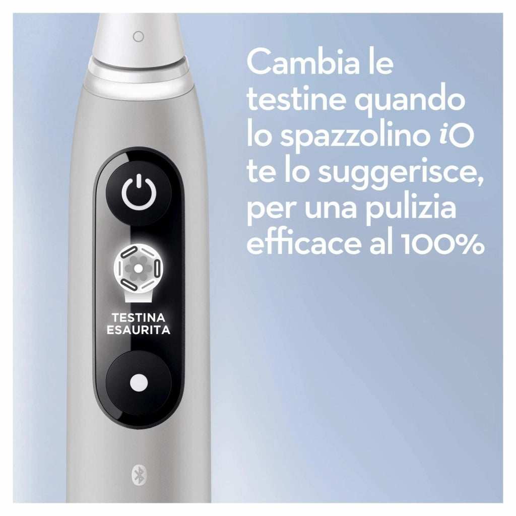 Oral-B 427360 iO Series 6S Spazzolino elettrico Rotazione Oscillazione 5 modalita' Timer 2 min autonomia colore Grigio
