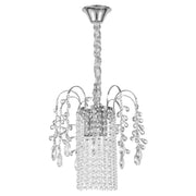 Lampada A Sospensione In Cristallo Swe089-cp 30cm Chrome