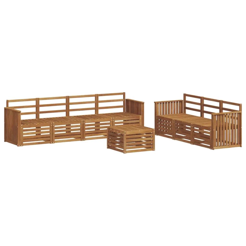 Set divani Naturale Legno di Acacia Massello 3374484
