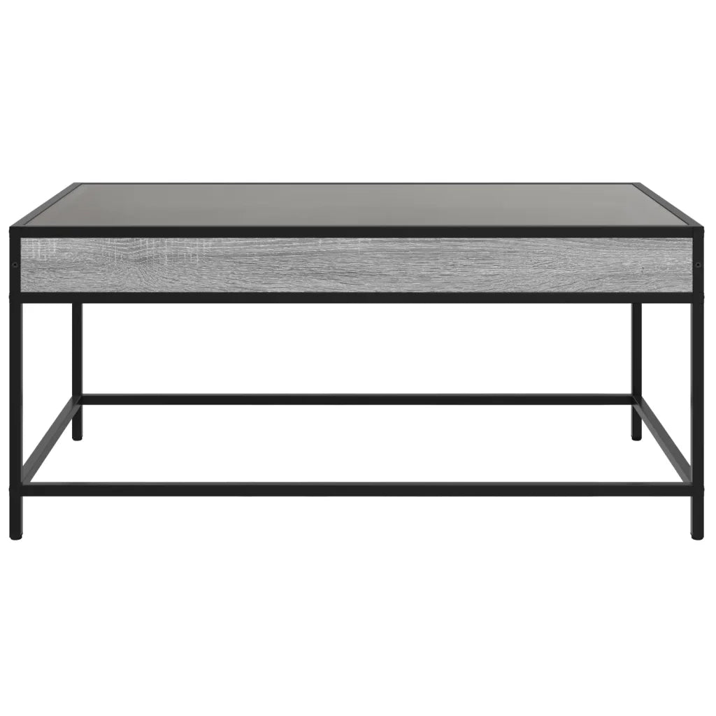 Tavolino da Salotto con LED Infinity Grigio Sonoma 90x50x41 cm 847690