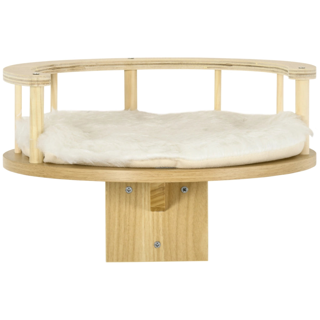 Letto per gatti con cuscino ¨C zephmum ¨C rovere chiaro 34x34x10.5 cm