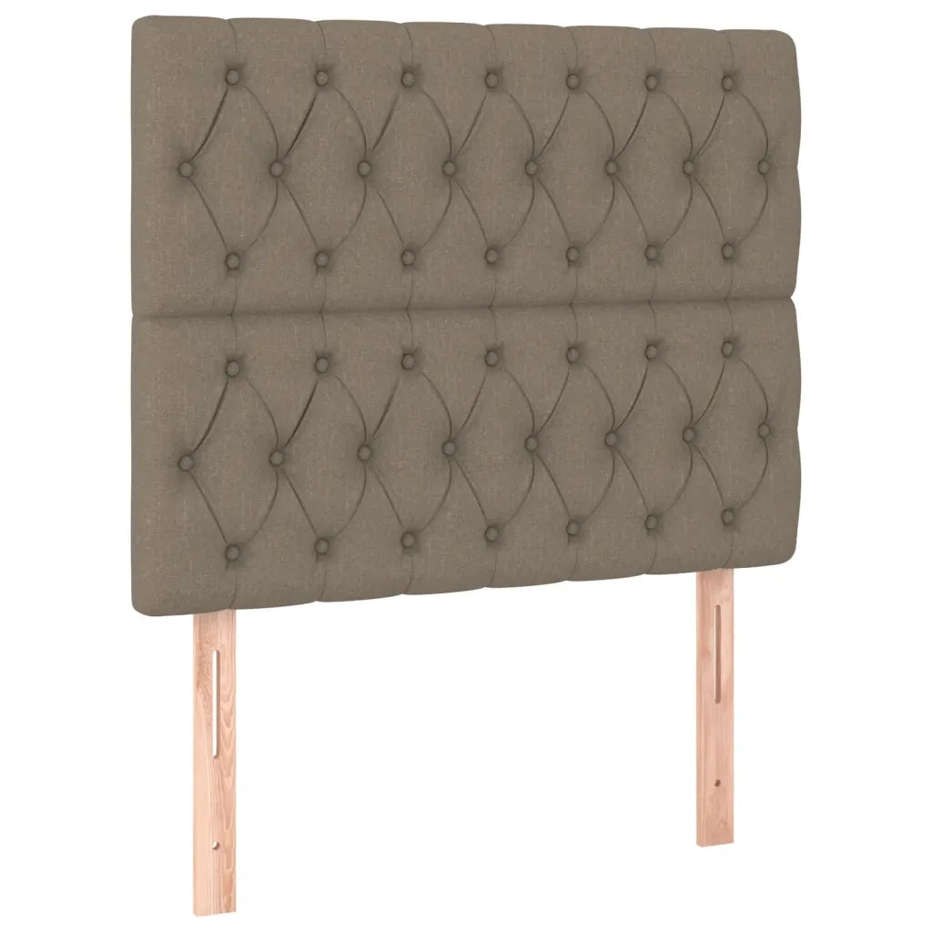 Letto singolo | Letto per adulti | Giroletto senza Materasso Tortora 90x200 cm Tessuto