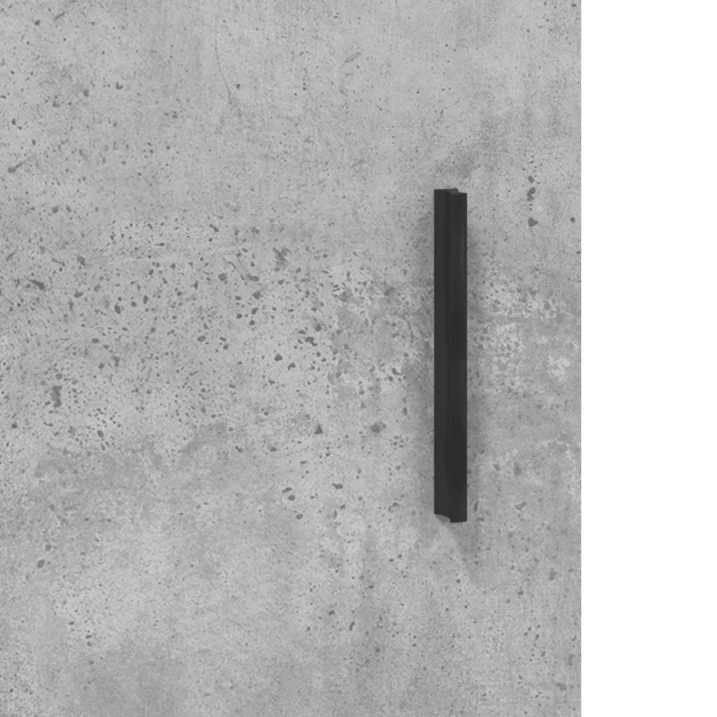 Scrivania | Tavolo da Ufficio Grigio Cemento 140x50x75 cm in Legno Multistrato