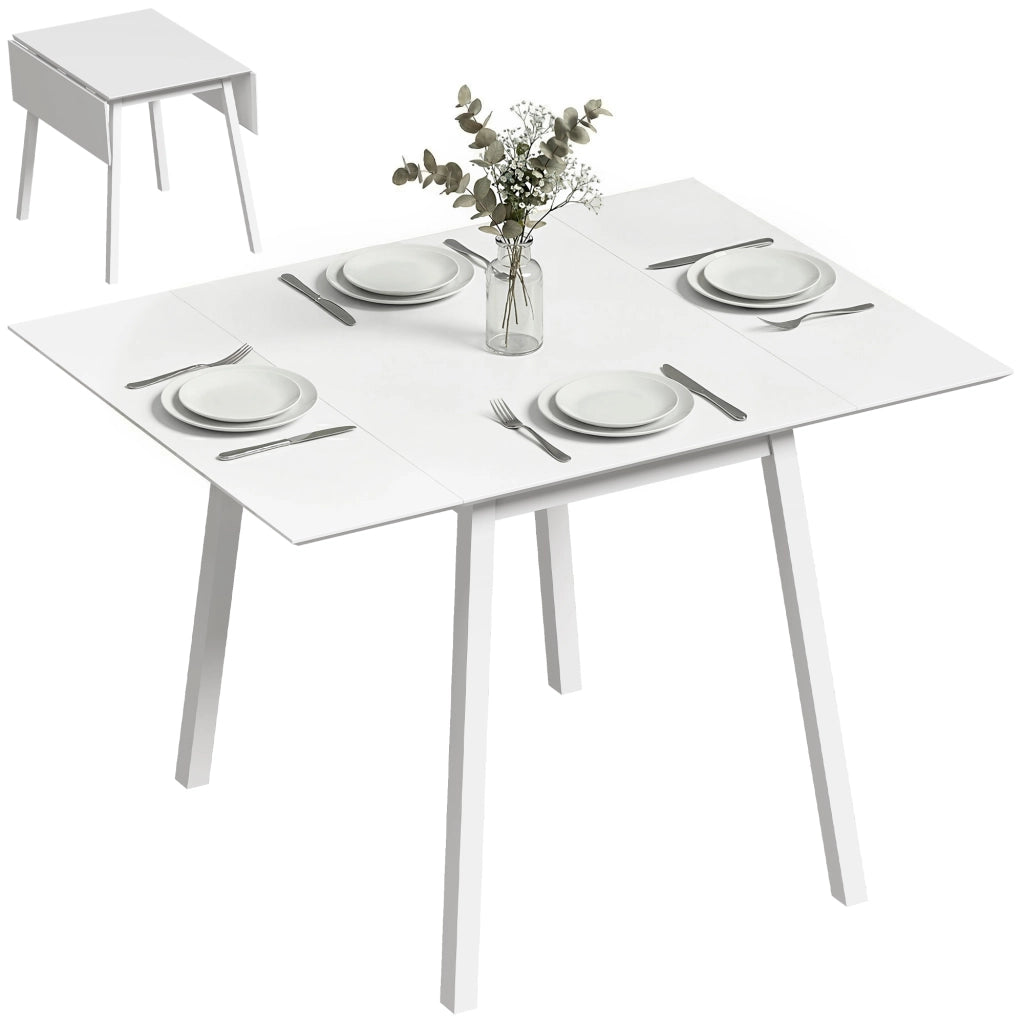 Tavolo da pranzo pieghevole salvaspazio ¨C Xylo ¨C legno bianco 2-4 persone