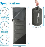 Sacco da letto 200 GSM riempimento e impermeabile - Modello di coperta - Qualità premium