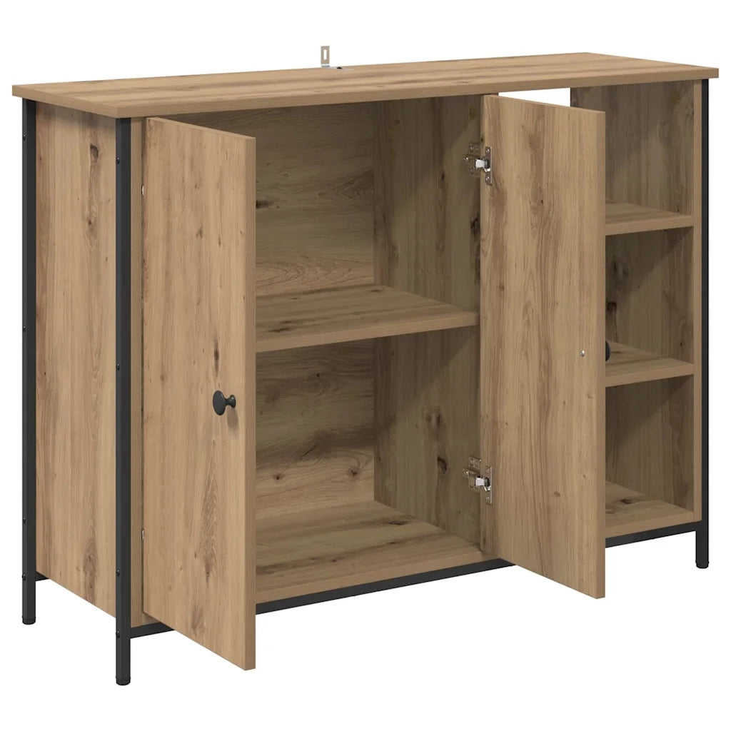 Credenza-Buffet-Armadio da cucina Rovere artigianale 100 x 33 x 75 cm Legno multistrato