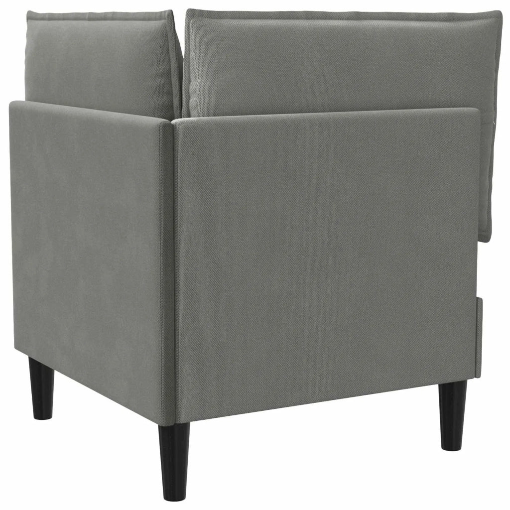 Divano Angolare con Storage Grigio scuro Velluto 42027092