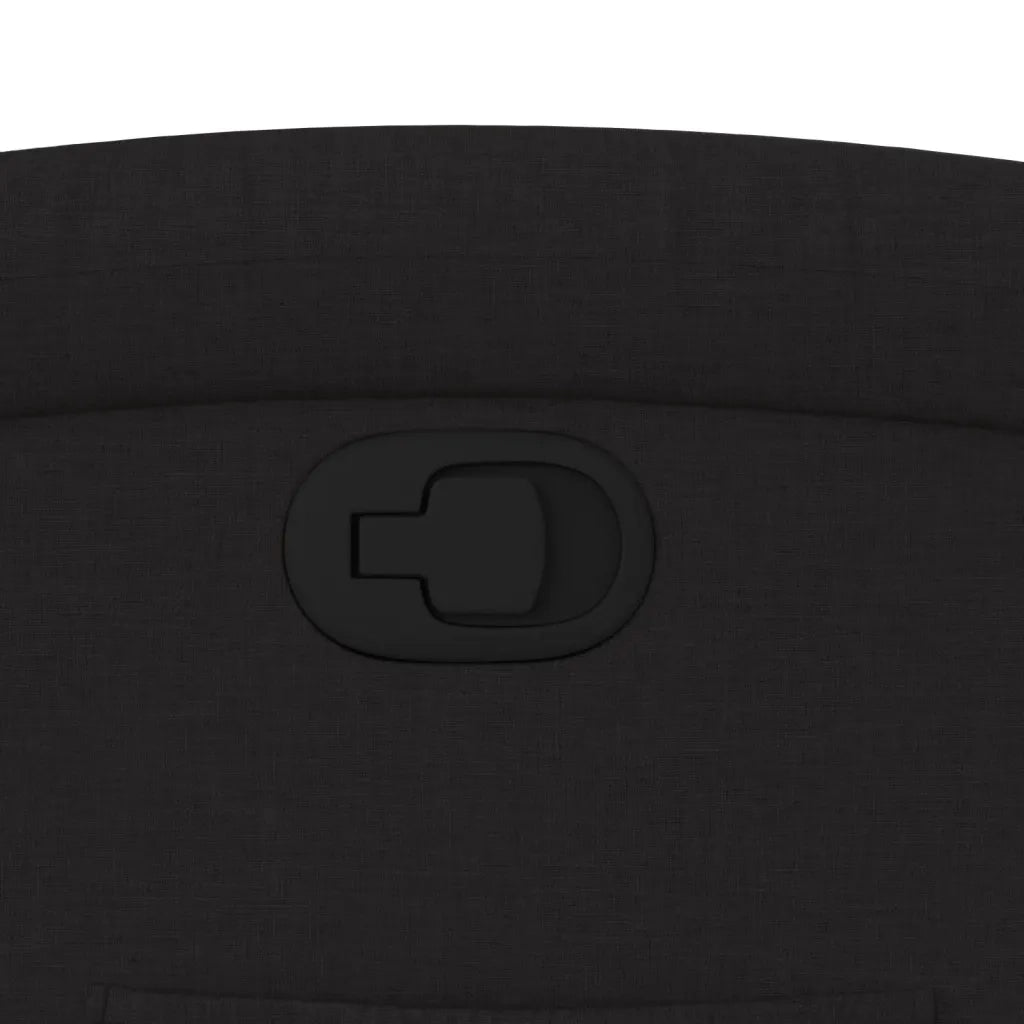 Poltrona reclinabile in Tessuto Nero 3205414
