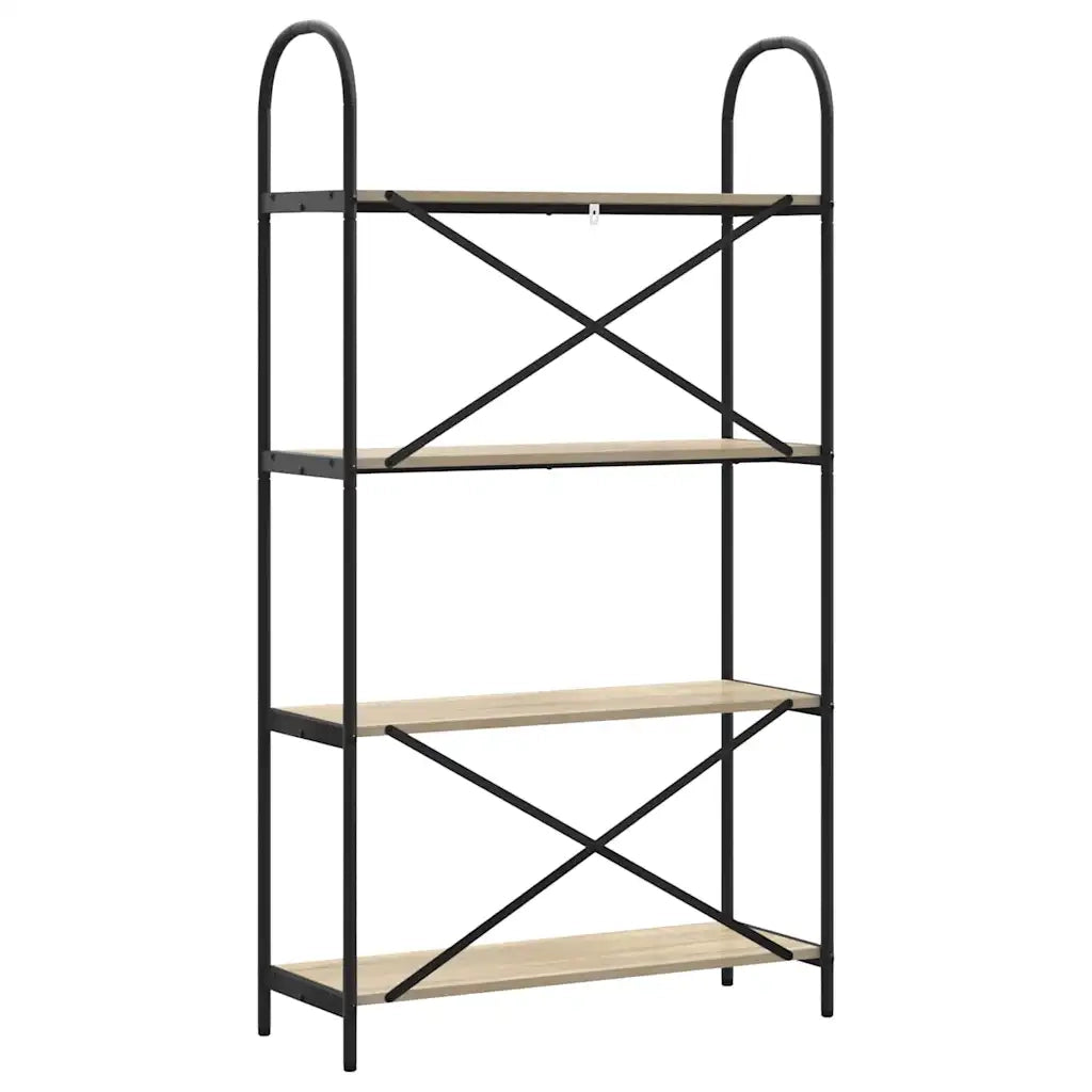 Libreria-Scaffale per Libri-Mobile di Stoccaggio Rovere Sonoma 80 x 30 x 146 cm Legno multistrato 569363