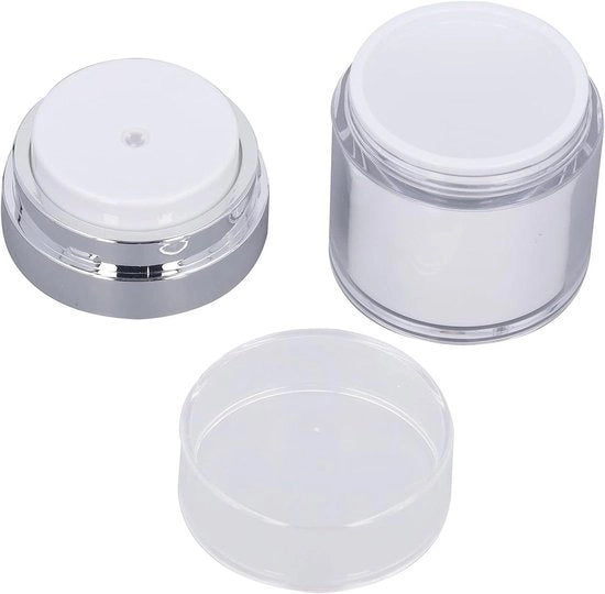Contenitore Portatile di 30ml per Creme - Flaconi Refillabili Senza Liquido - Piccoli Contenitori di Vetro Ermetici per Creme e Liotini.
