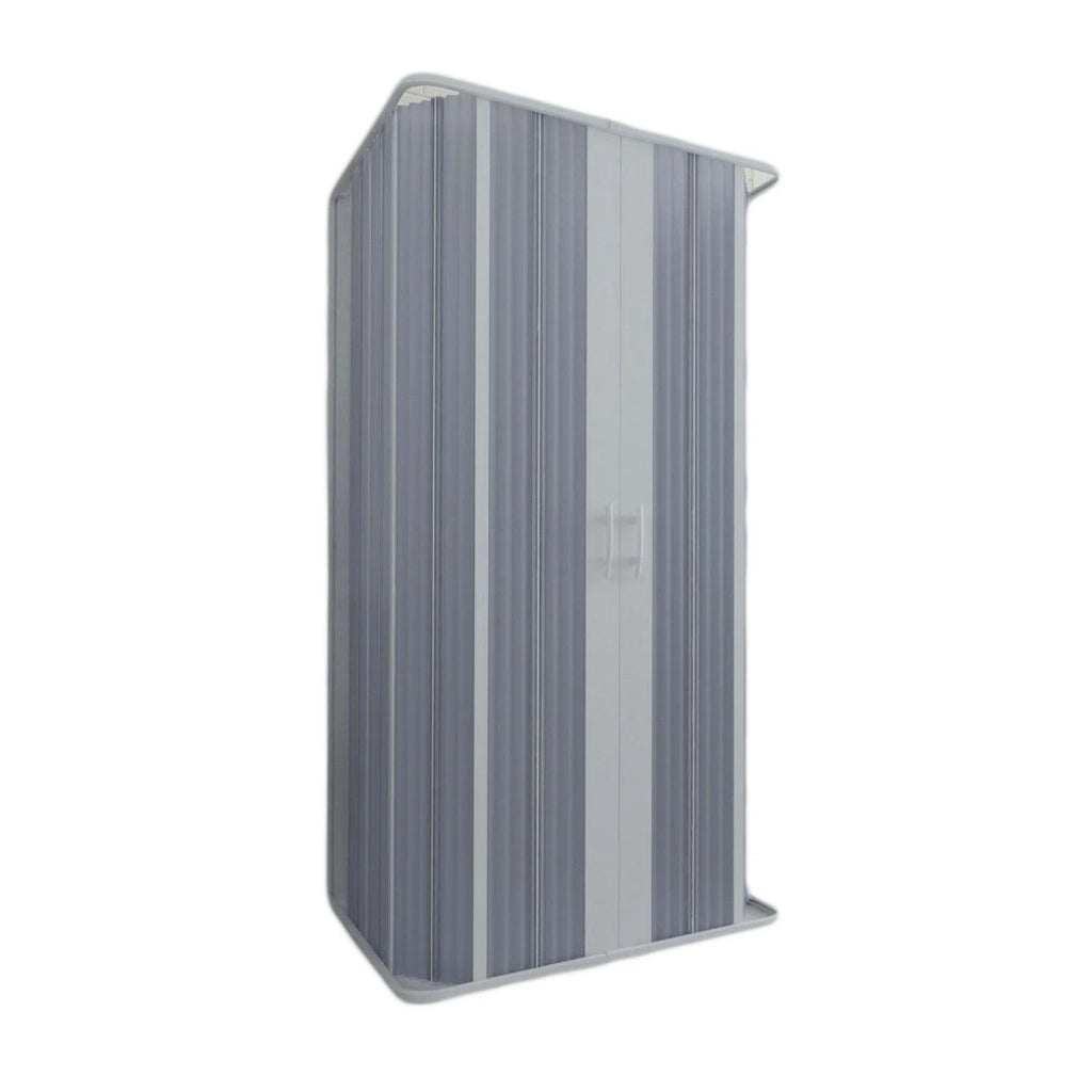 Box Doccia a 3 Lati in PVC 80x120x80CM H185 a soffietto con Apertura Centrale colore Bianco mod. Flex