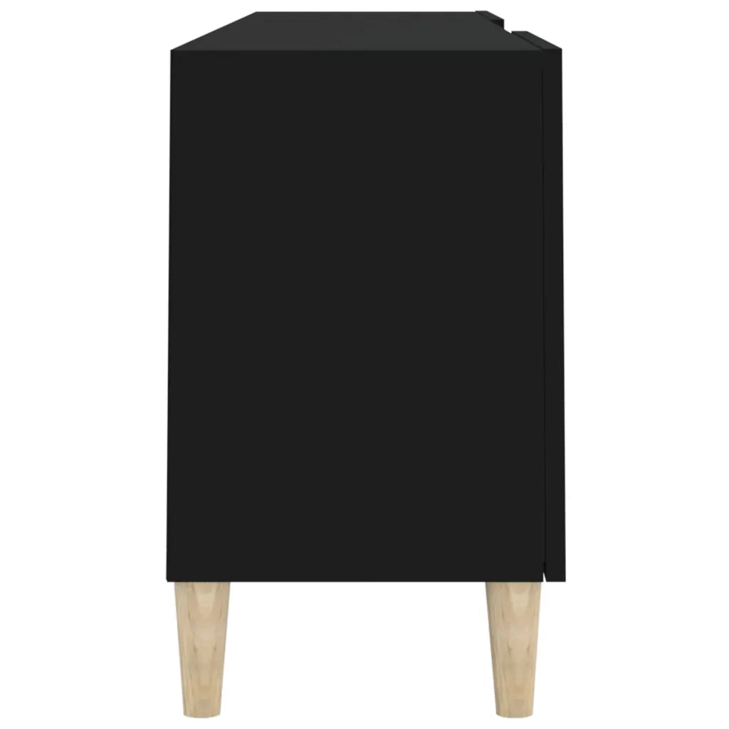 Mobile Porta TV Nero 150x30x50 cm in Legno Multistrato 812619