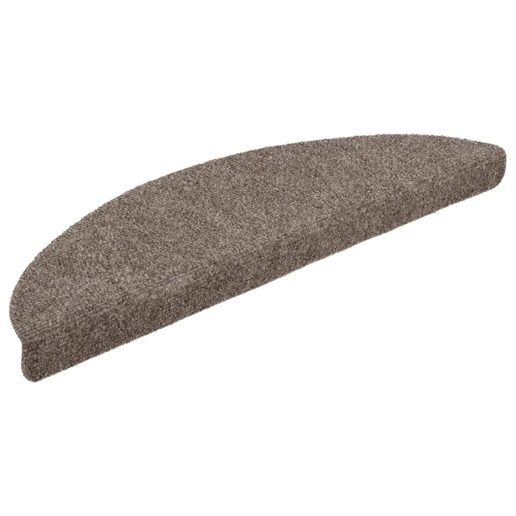 Tappetini per scale autoadesivi 20 pz 56x17x3 cm beige semicircolari 3365676