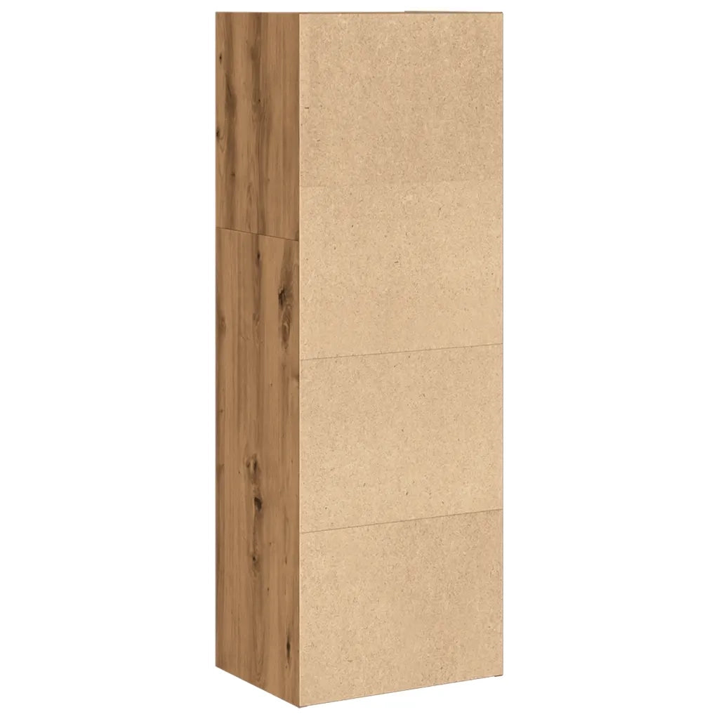 Libreria-Scaffale per Libri-Mobile di Stoccaggio Rovere Artigianale 40x30x114 cm in Legno Multistrato