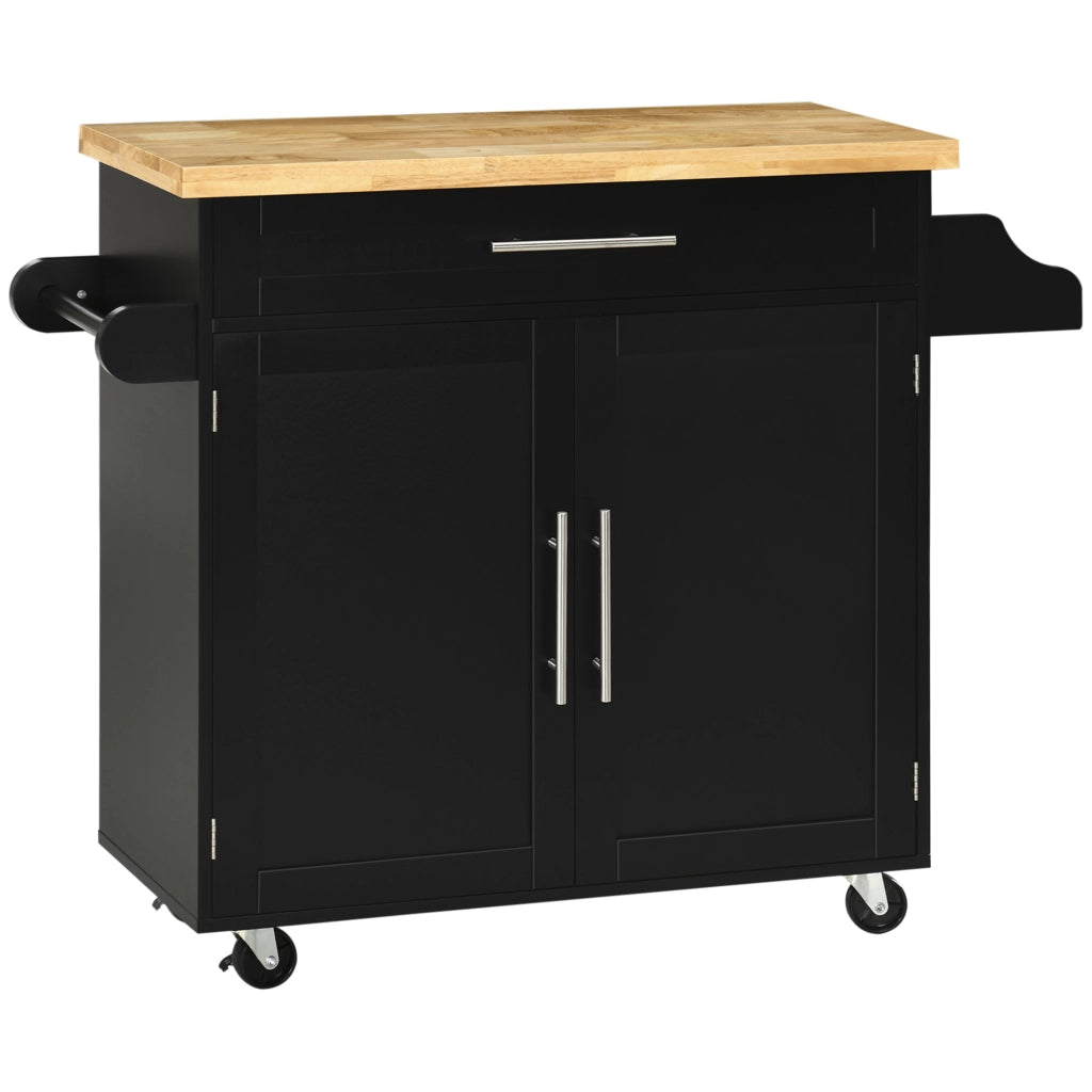 Carrello da Cucina con Piano di Lavoro e Portaspezie ¨C MINIMAL ¨C 109x40x89 cm