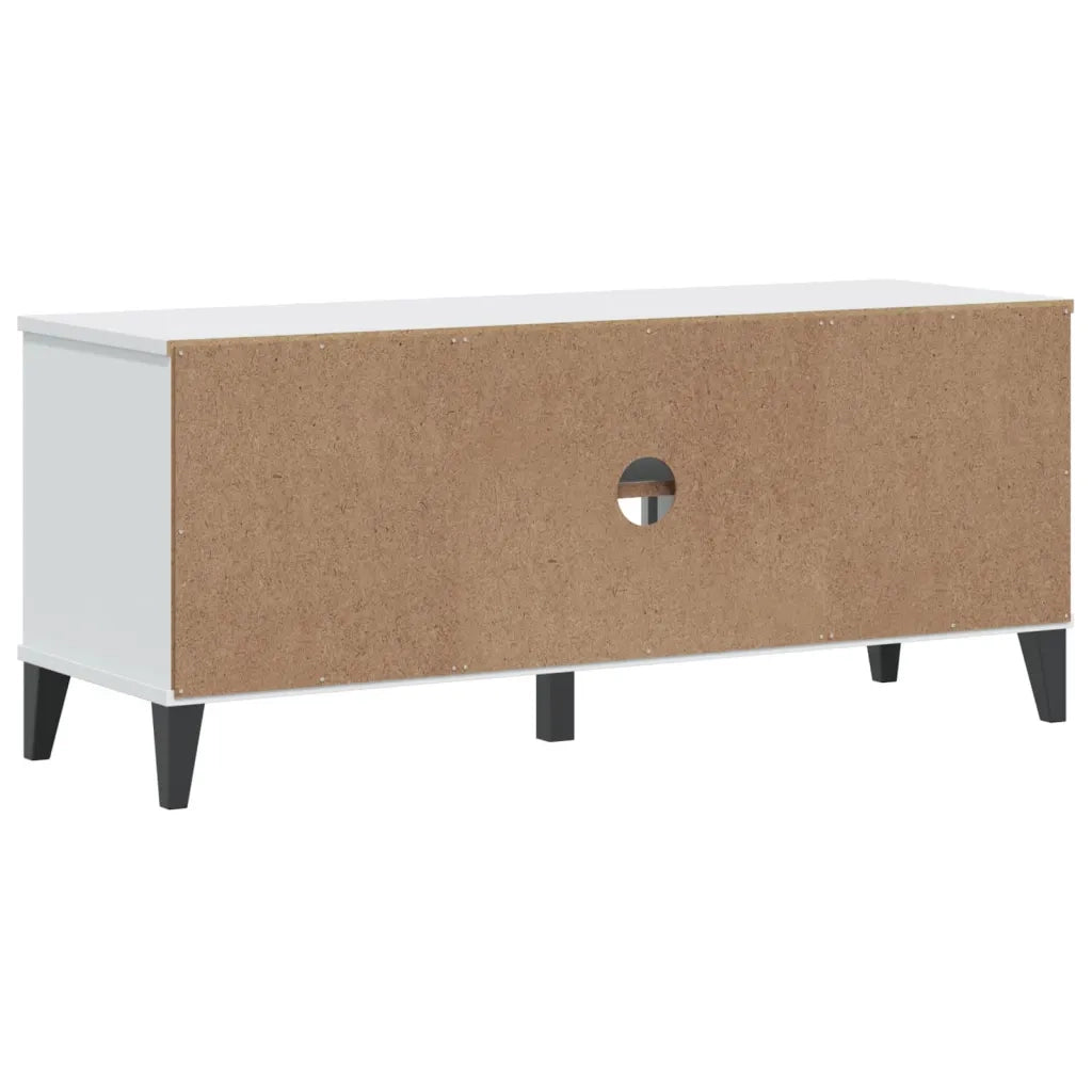Panca Porta Scarpe | Scarpiera | Mobile per scarpe VIKEN Bianca 106x35x45 cm Legno Multistrato