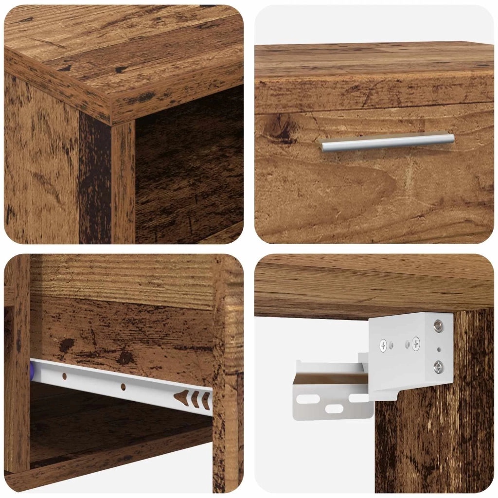 Armadio in Legno con cassetto Legno vecchio 150 x 39 x 30 cm 880239