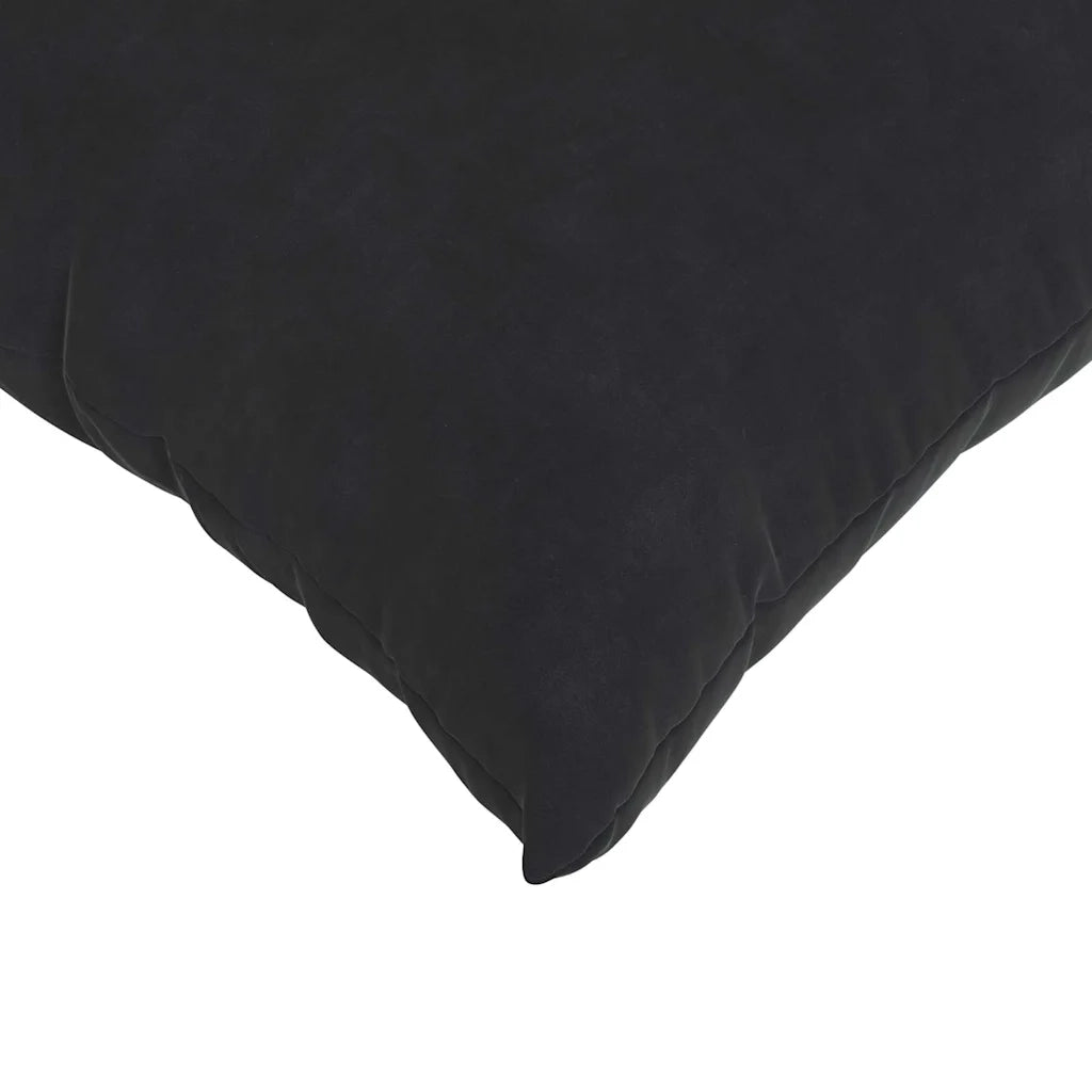 Cuscini da Divano 2 pz-Set di 2 Cuscini per Sofa Nero 70 x 50 cm Tessuto in Cords