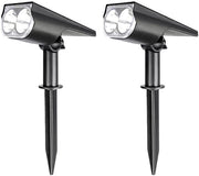2 pacchi di punti di luce solari LED con illuminazione chiara per giardini