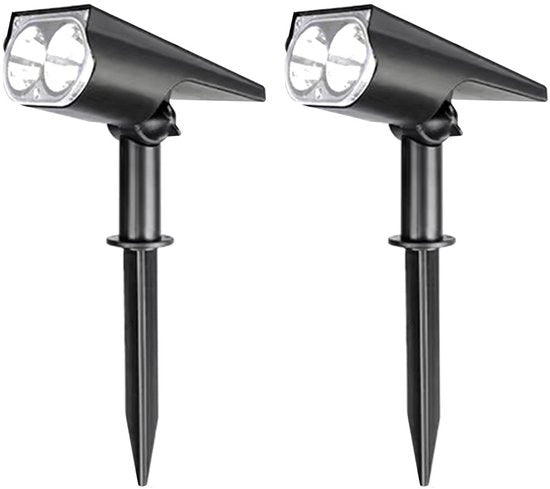 2 pacchi di punti di luce solari LED con illuminazione chiara per giardini