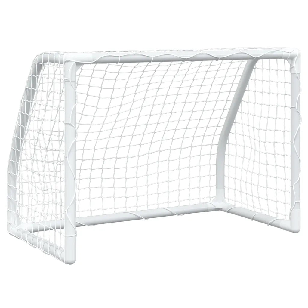 Porte Calcio Bambini 2pz con Pallone Bianco 64x35x48 cm Metallo 4008436