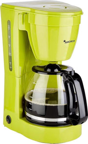 Macchina per filtrare il caffè per 12 tazze - Caffettiera in vetro - Verde - 800 Watt