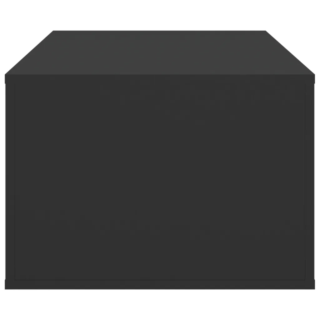Tavolino da Salotto Nero 100x50,5x35 cm in Legno Multistrato 816537