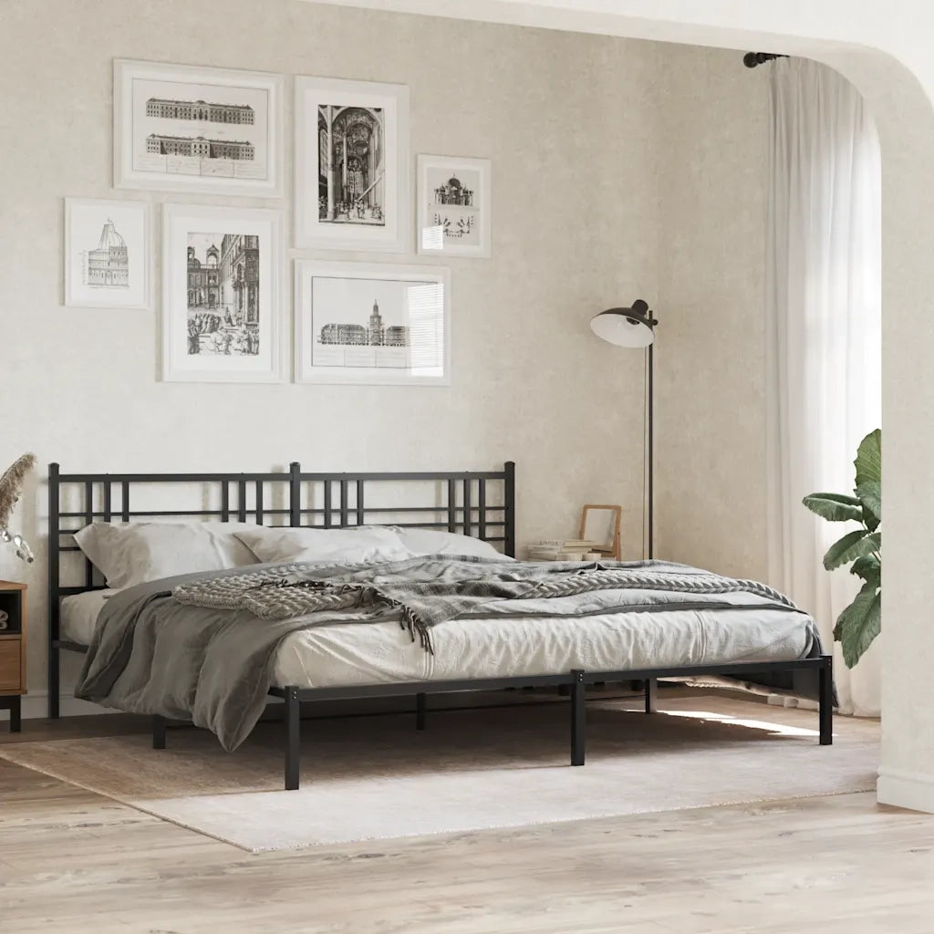 Testiera di Ricambio in Metallo Nero 200 cm 376362