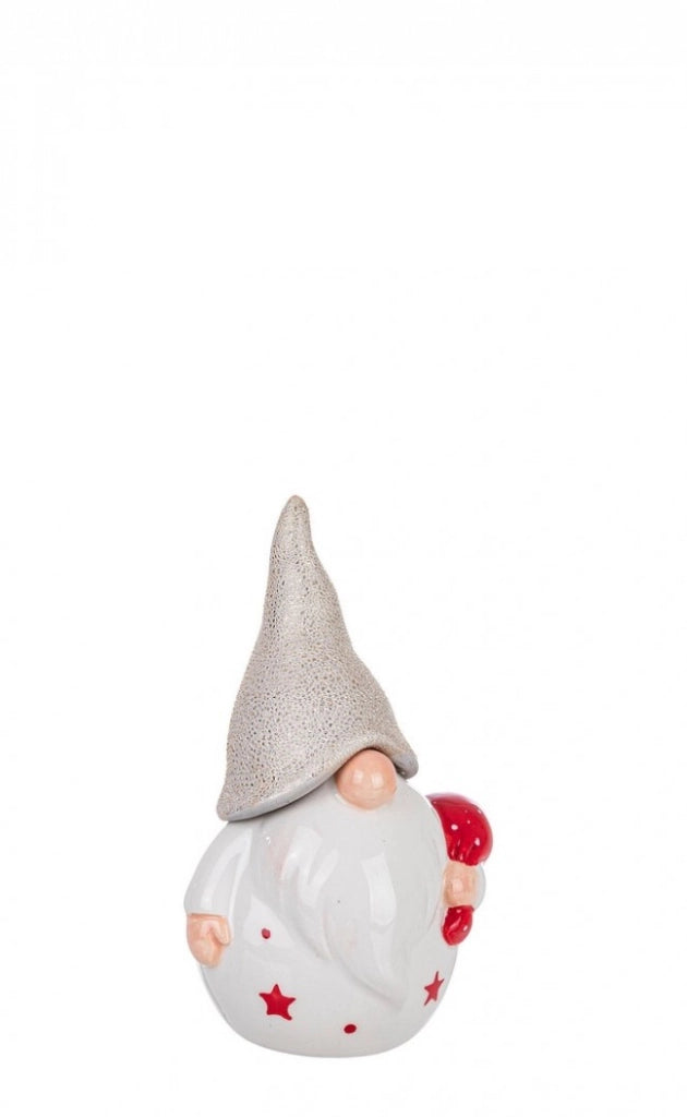 Babbo Natale Cheerful bianco con sacco regali