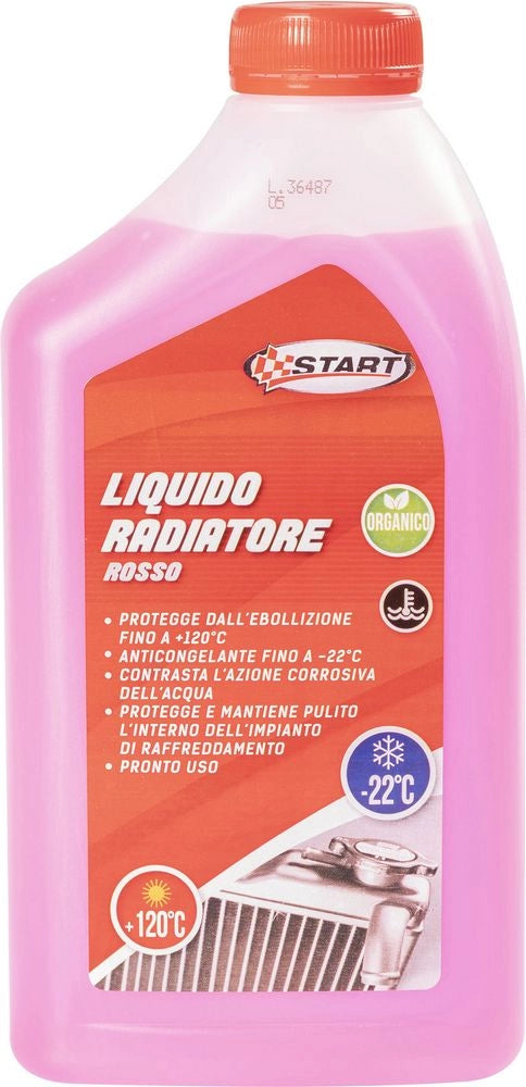 START Liquido radiatore -22Â°C rosso 1L per motori in alluminio auto