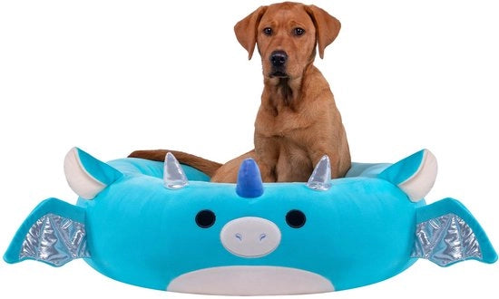 Squishmallows Originales Tatiana La Drago Huisdierbed, 30 pollici grande, estremamente morbido, letto per animali ufficiale per cani e gatti