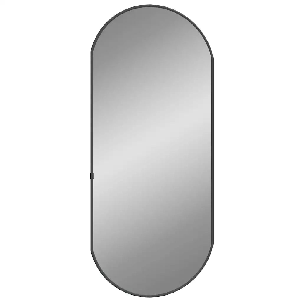 Specchio da Parete | Specchio decorativo Nero 70x30 cm Ovale