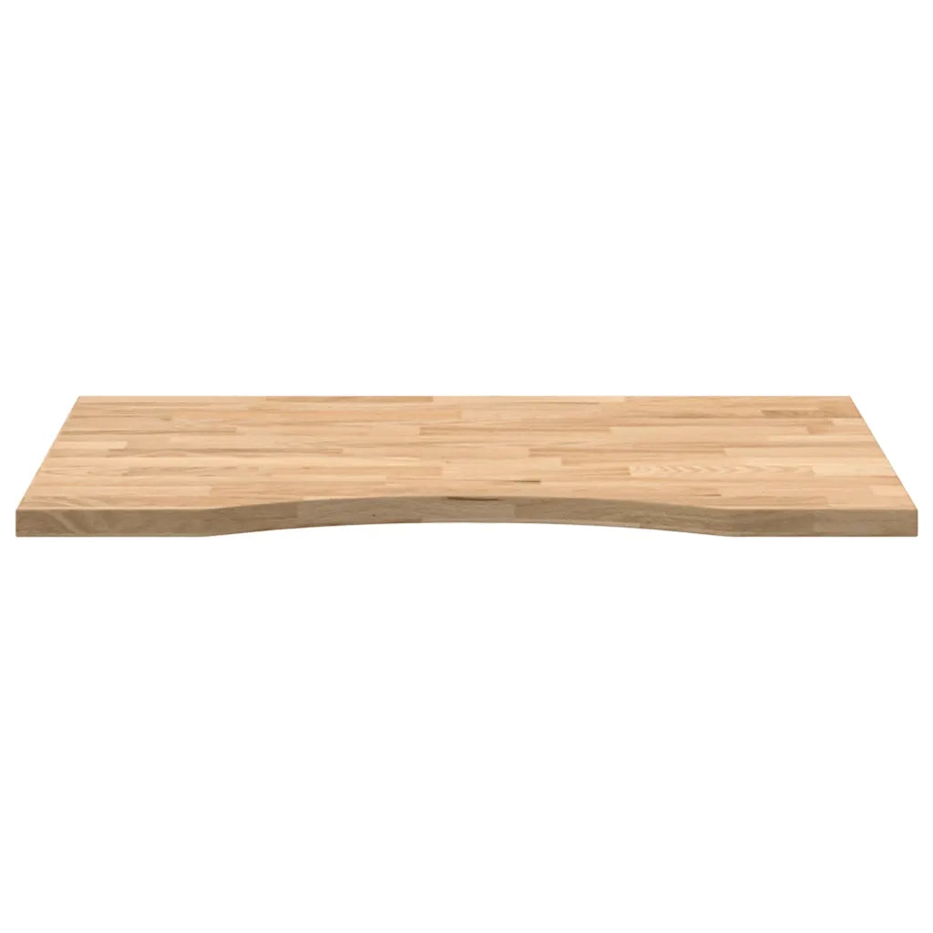 Piano Tavolo | Superficie Tavolo | Piano Scrivania 80x50x2,5 cm Rovere Massello Non Trattato