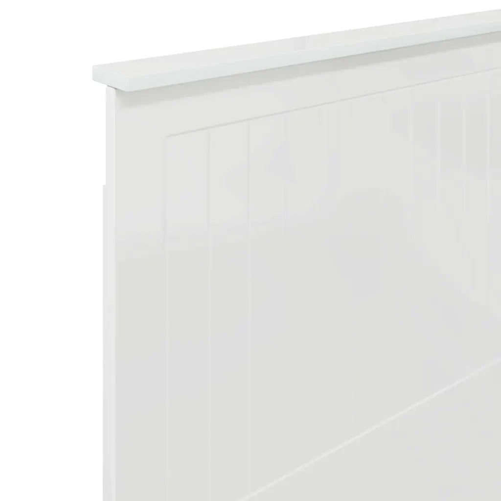 Testiera-Testata-Testiera Decorativa Bianco Lucido 90 cm Legno multistrato 328700