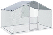 Recinzione per polli - 2x3x2 m - Abitazione esterna con tetto solare