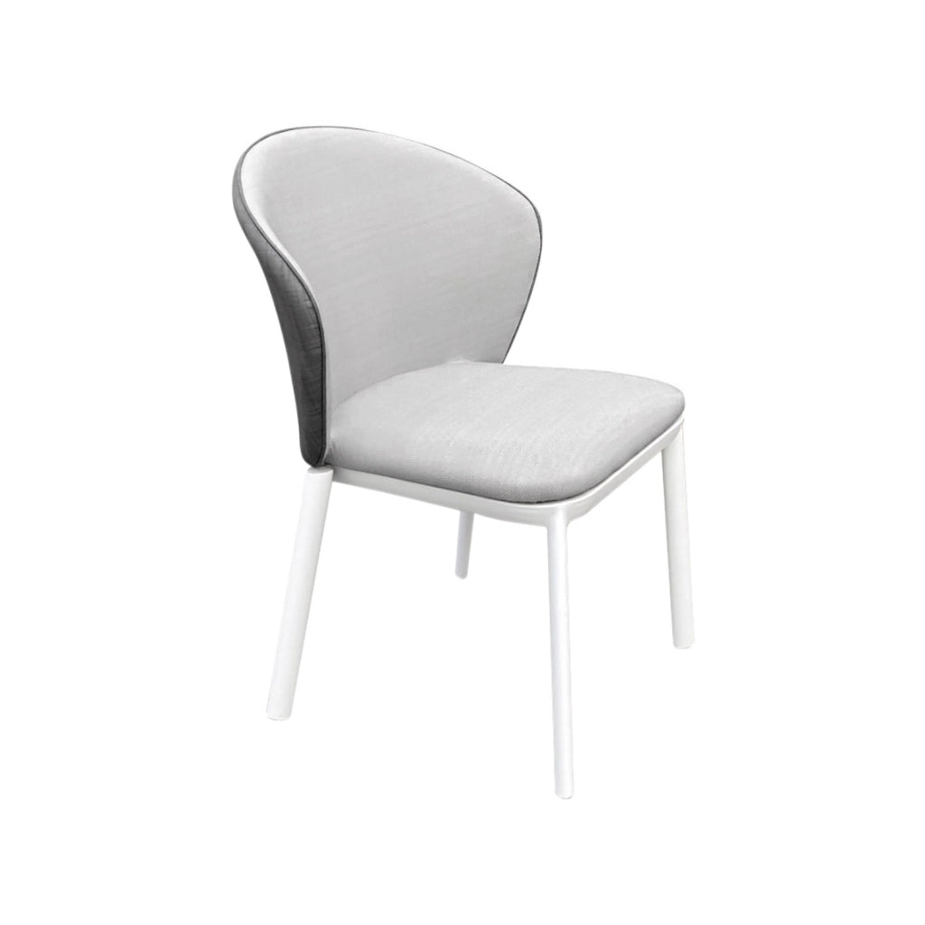 Set Tavolo Rettangolo e 6 Sedie da Giardino in Alluminio Freedom 180 Bianco