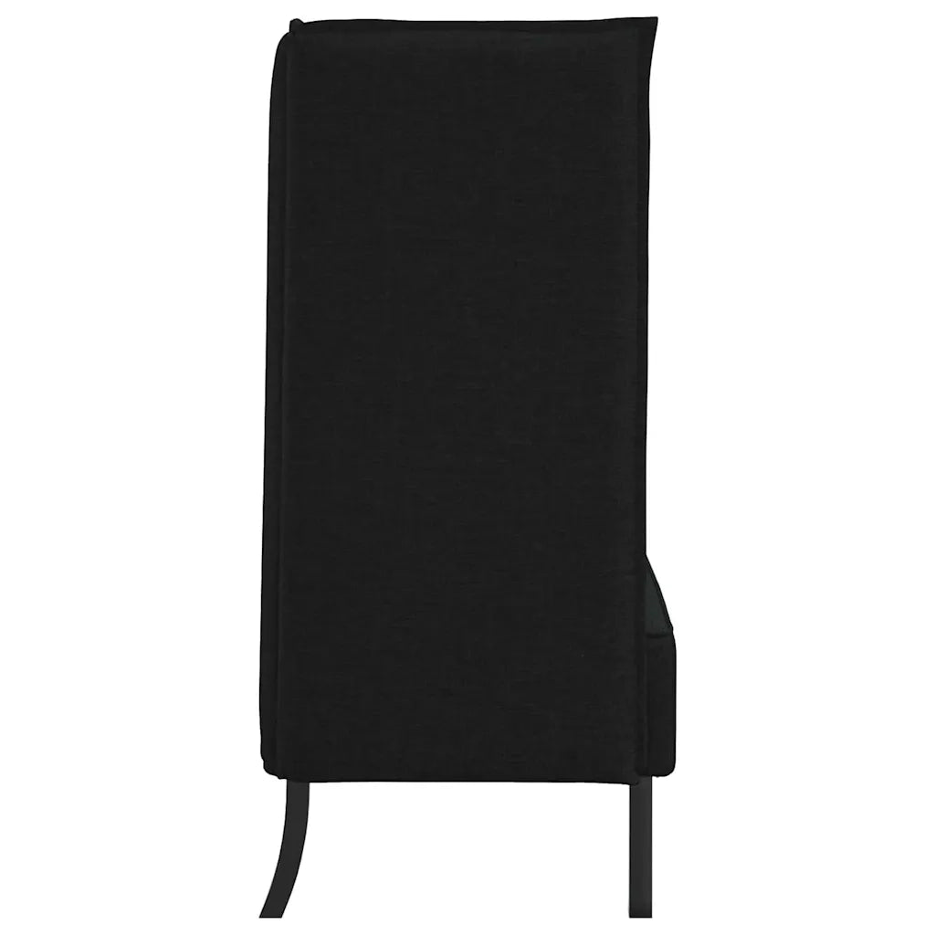 Divano alto 101cm Nero Tessuto