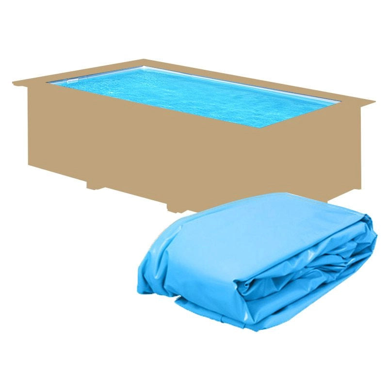 Liner Di Ricambio Per Piscina In Legno Northwood Rettangolare - 15,50 X 3,50 X H. 1,55 M Azzurro - Spessore 0,75 Mm Altezza: 1.26 m, Dimensione piscina: 4.50 X 2.50 m, Colore: Azzurro
