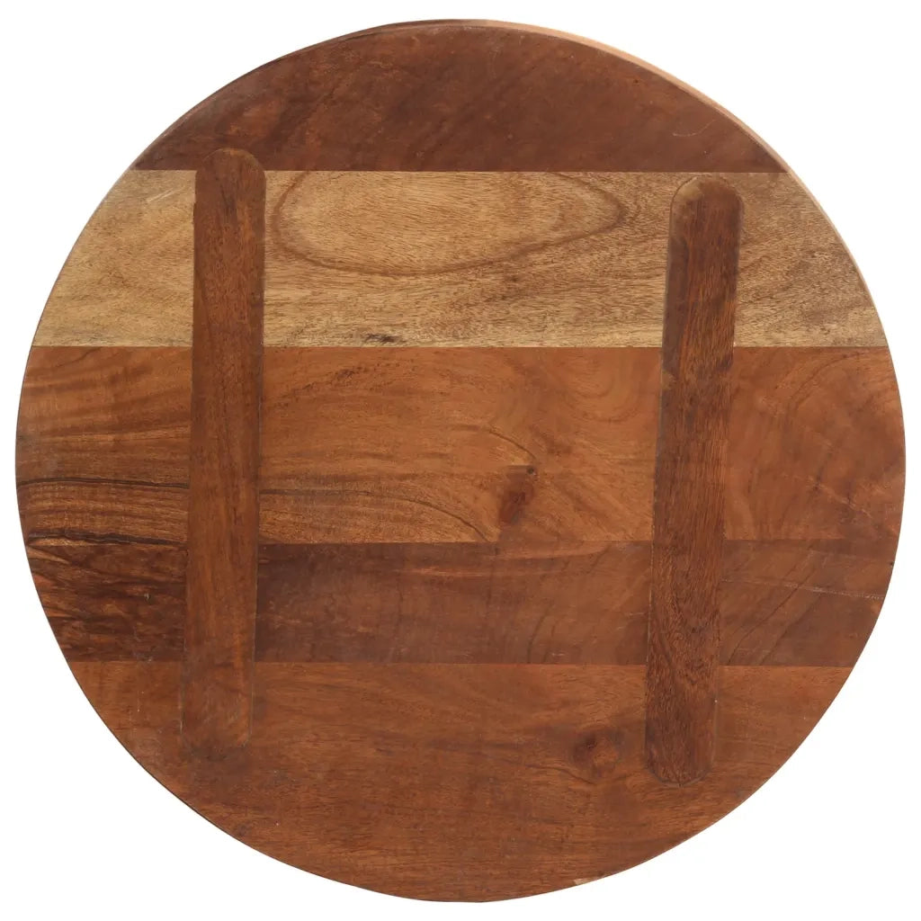 Piano per Tavolo Ø 50x3,8 cm Rotondo Legno Massello di Recupero 370037
