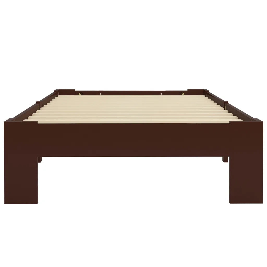 Giroletto senza Materasso Marrone Scuro 90x200 cm Legno Pino 283298