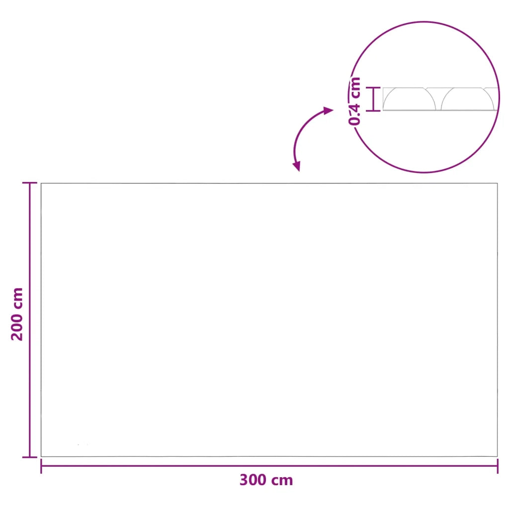Copertura per piscina extra pesante Nero e Blu 300 x 200 cm PE 42034615